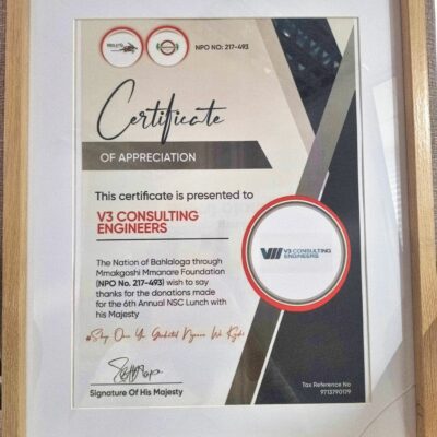 V3 Consulting Engineers Mmakgoshi Mmanare Foundation Uncategorised Post